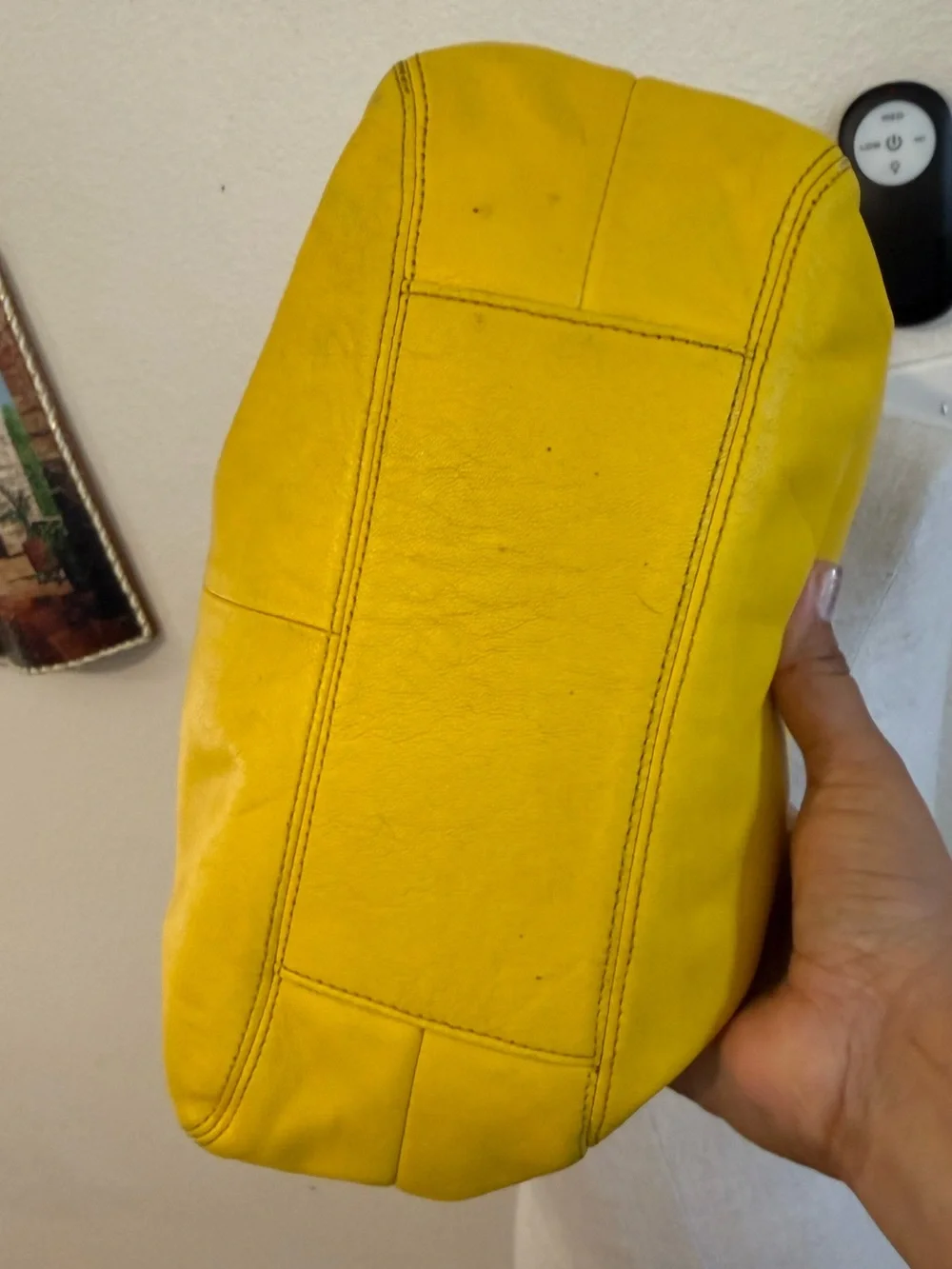 Coach Bright Yellow Ashley Leather Hobo